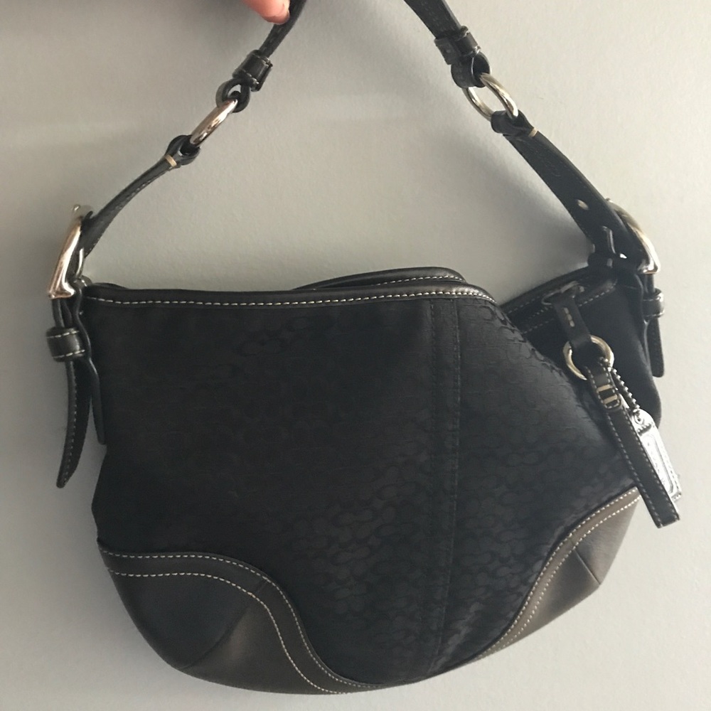 Coach small hobo black bag